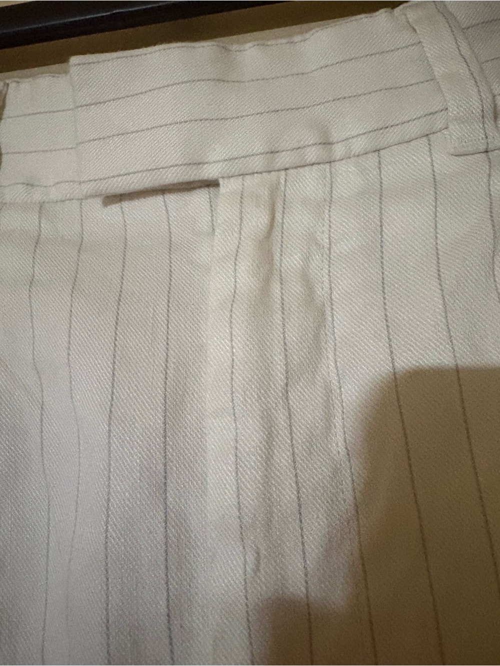 Banana Republic White Pinstripe Bermuda Shorts - Picture 2 of 5